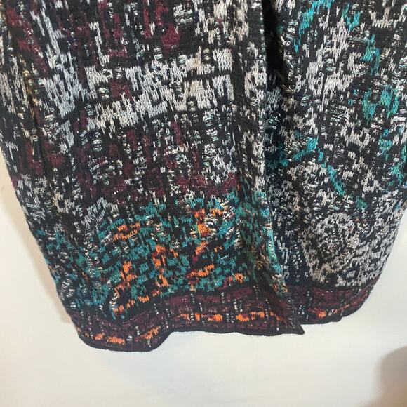 J. Jill Multicolor Jacquard Coatigan Cardigan Jacket Button Closure Colorful XS - Picture 4 of 12